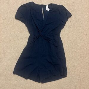 Navy Blue Romper